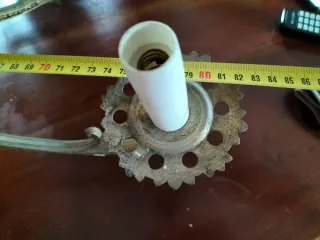 Lámpara de salón de bronce