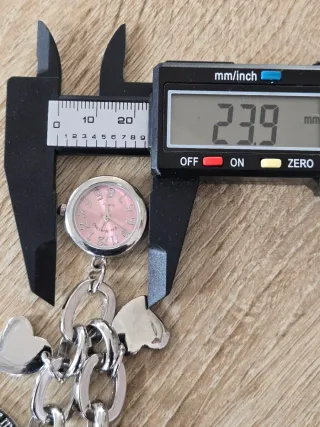 Pulsera con charms y reloj mujer