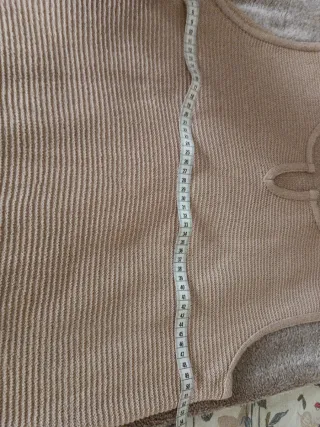 Camiseta sin mangas beige