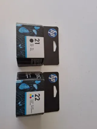Cartuchos de tinta HP 21 y 22