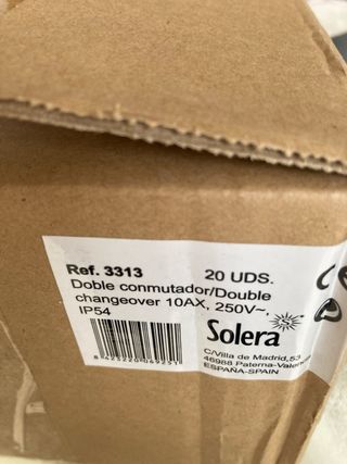 Mecanismo Estanco Doble Conmutador Solera 3313