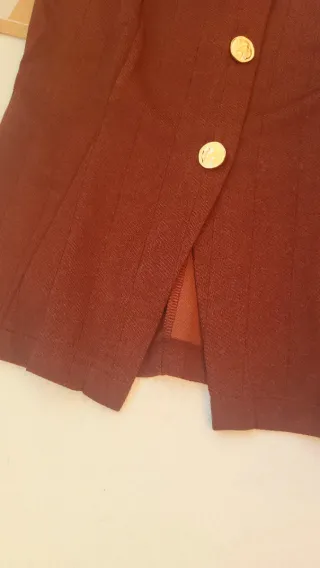 Chaleco Zara Botones Dorados Talla S