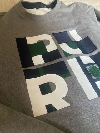 Sudadera Gris Purificación Garcia Logo