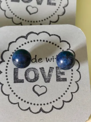 Lote pendientes lapislázuli sin perforar