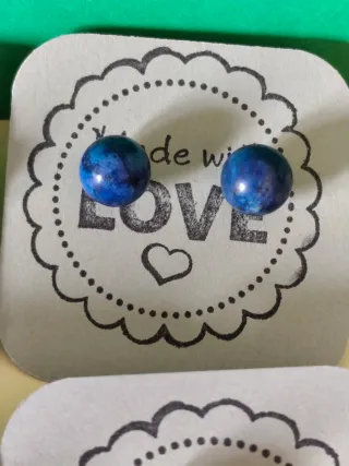 Lote pendientes lapislázuli sin perforar