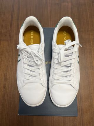 Zapatillas Fred Perry Blancas y Verdes