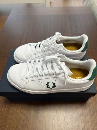 Zapatillas Fred Perry Blancas y Verdes