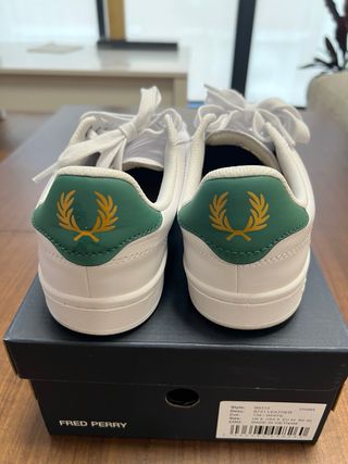 Zapatillas Fred Perry Blancas y Verdes