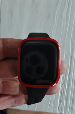 Redmi Watch 3 Negro/Rojo + Correa metálica.