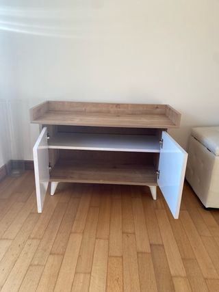 Mobile ingresso / scarpiera legno e bianco
