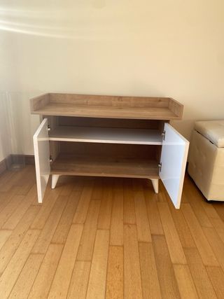 Mobile ingresso / scarpiera legno e bianco
