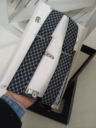 Bretelle uomo con fantasia a rombi