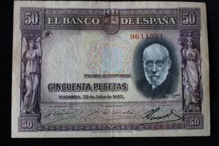 Billete 50 Pesetas Banco de España 1935