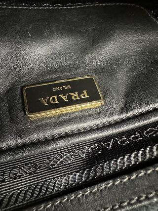 Bolso Prada Negro Piel