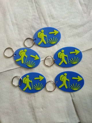 Llaveros peregrino Camino de Santiago (5 unidades)