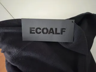 Vestido Ecoalf Lana Negro Cuello Alto