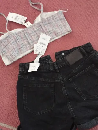 Conjunto Zara Top y Shorts