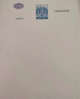 (FISCALES) 450 Pliegos de papel timbrado en blanco