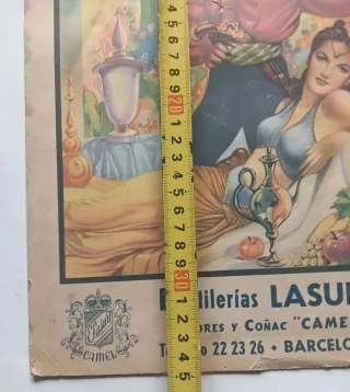 Cartel Destilerías Lasurt Barcellona