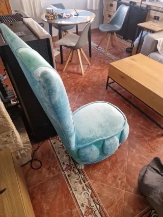 Sillón Bretz Terciopelo Azul Diseño Alemán