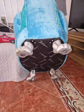 Sillón Bretz Terciopelo Azul Diseño Alemán