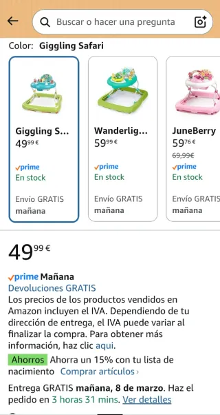 Andador Primeros Pasos