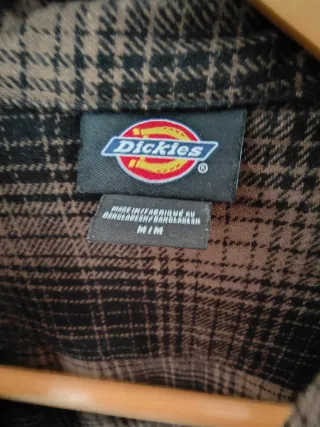 Camisa Dickies cuadros marrón y negro