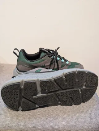 Zapatillas Sun68 Talla 42 Gris/Verde.