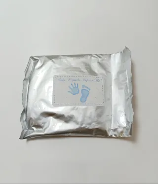 Kit para crear huellas de bebé y marco de fotos.