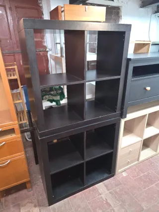 Estantería modular Ikea negra