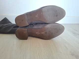 Botas altas mosqueteras grises