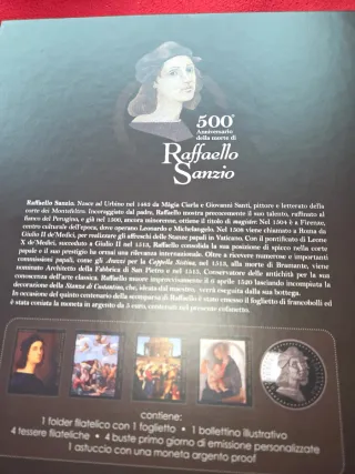 Cofanetto Raffaello Sanzio 500° Anniversario