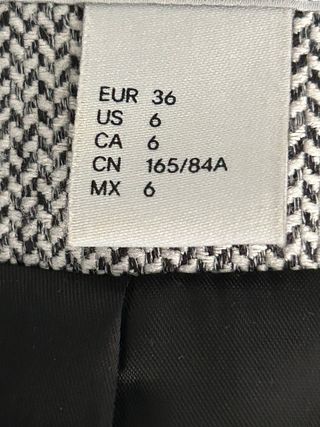 H&M Blazer color tostado-gris-T.36