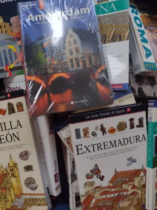 Lote de 5 guías de viaje por 25 euros.