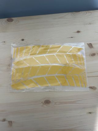 Pegatinas para llantas de moto - Negro y Amarillo