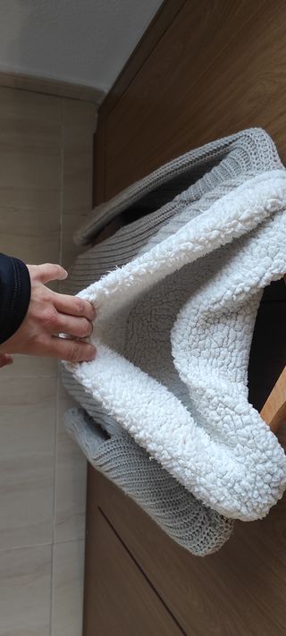 Chaqueta de borrego y lana