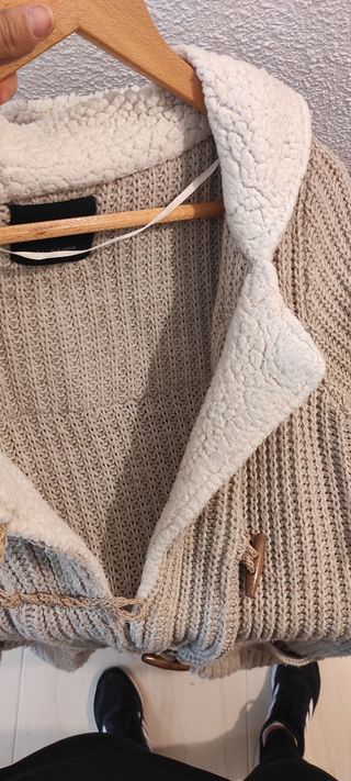 Chaqueta de borrego y lana