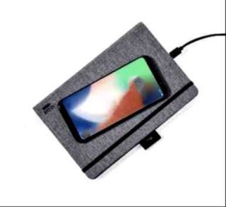 Bloc Notas Bein gris con cargador inalambrico