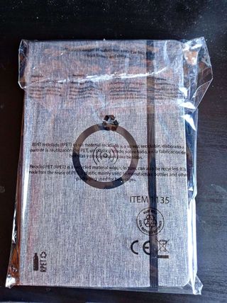 Bloc Notas Bein gris con cargador inalambrico