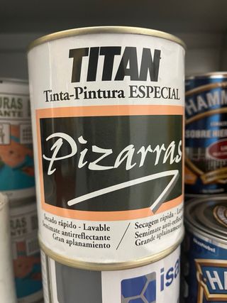 Pintura especial pizarras verde 750 ml Titan