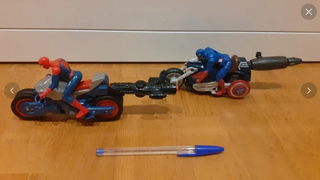 Pack Spiderman y Capitán América con Motos