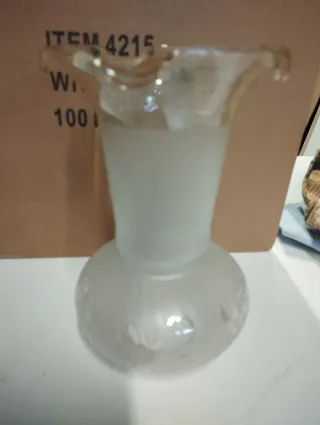 Lote 2 tulipas de cristal diferentes