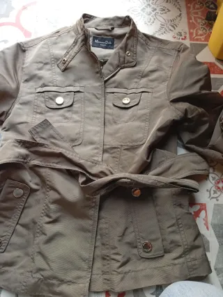 Chaqueta Massimo Dutti Mujer Verde Oliva