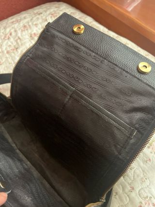 Bolso de piel negro para trabajo
