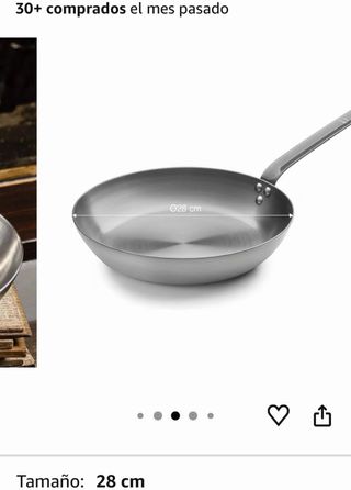 Sartén de hierro natural 28 cm