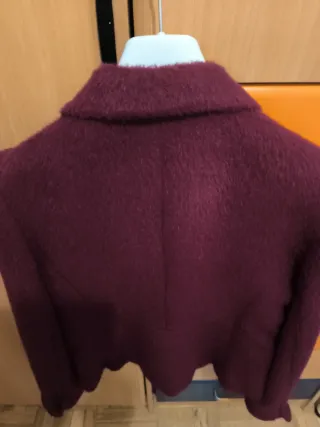 Chaqueta de paño mujer rosa frambuesa
