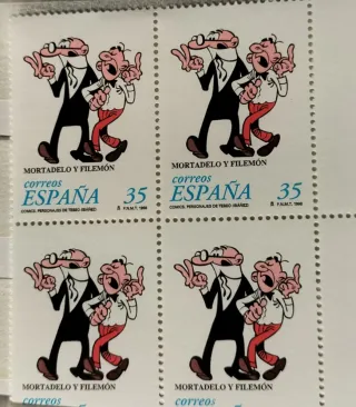 Comic Español 23 sellos+6 Hojas Bloque nuevas MNH