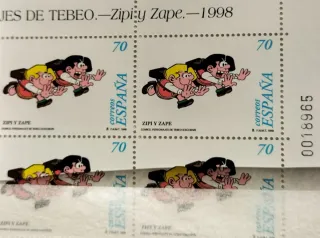 Comic Español 23 sellos+6 Hojas Bloque nuevas MNH