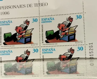 Comic Español 23 sellos+6 Hojas Bloque nuevas MNH