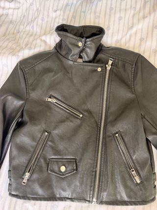 Chaqueta Biker Bershka Negra Talla XS